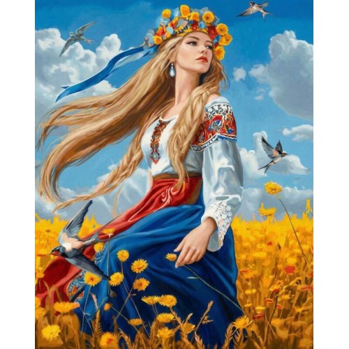 банер українська тематика замовити композиція дівчина українка київ 100