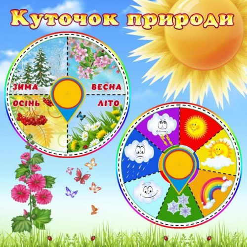 стенд календар природи замовити група мальви дитячий садок 203