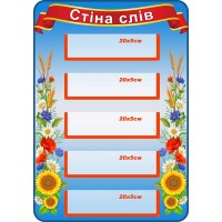 Стенд "Стіна слів" НУШ 0381
