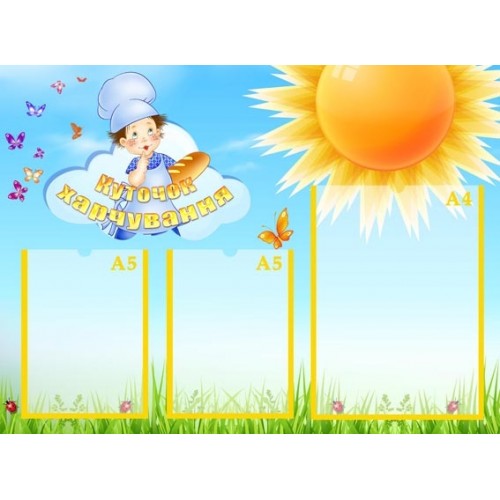 стенд куточок харчування на кухню днз 101