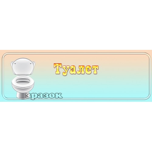 табличка туалет 221