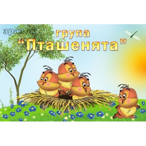 Табличка група пташенята 243