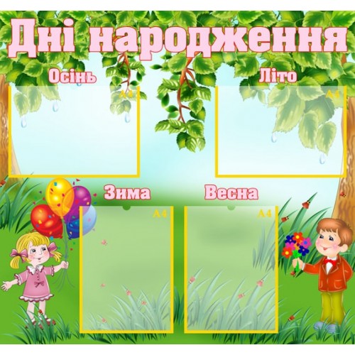 Стенд дні народження 48