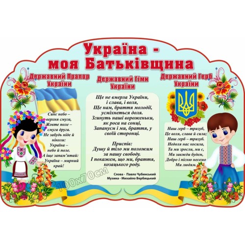 стенд символіка україна моя батьківщина 58