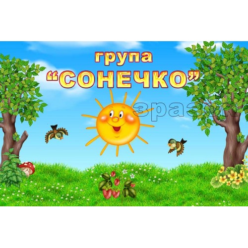 табличка группа солнышко