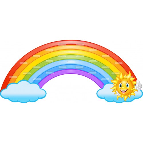 стенд для работ из пластилина радуга